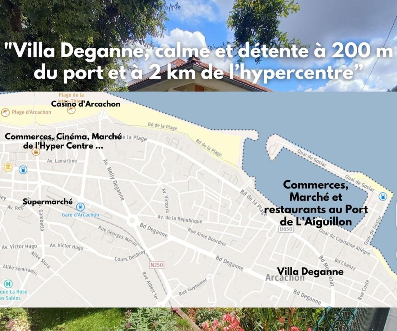 Charmant T2 Avec Exterieur Villa Deganne Arcachon Exteriör bild